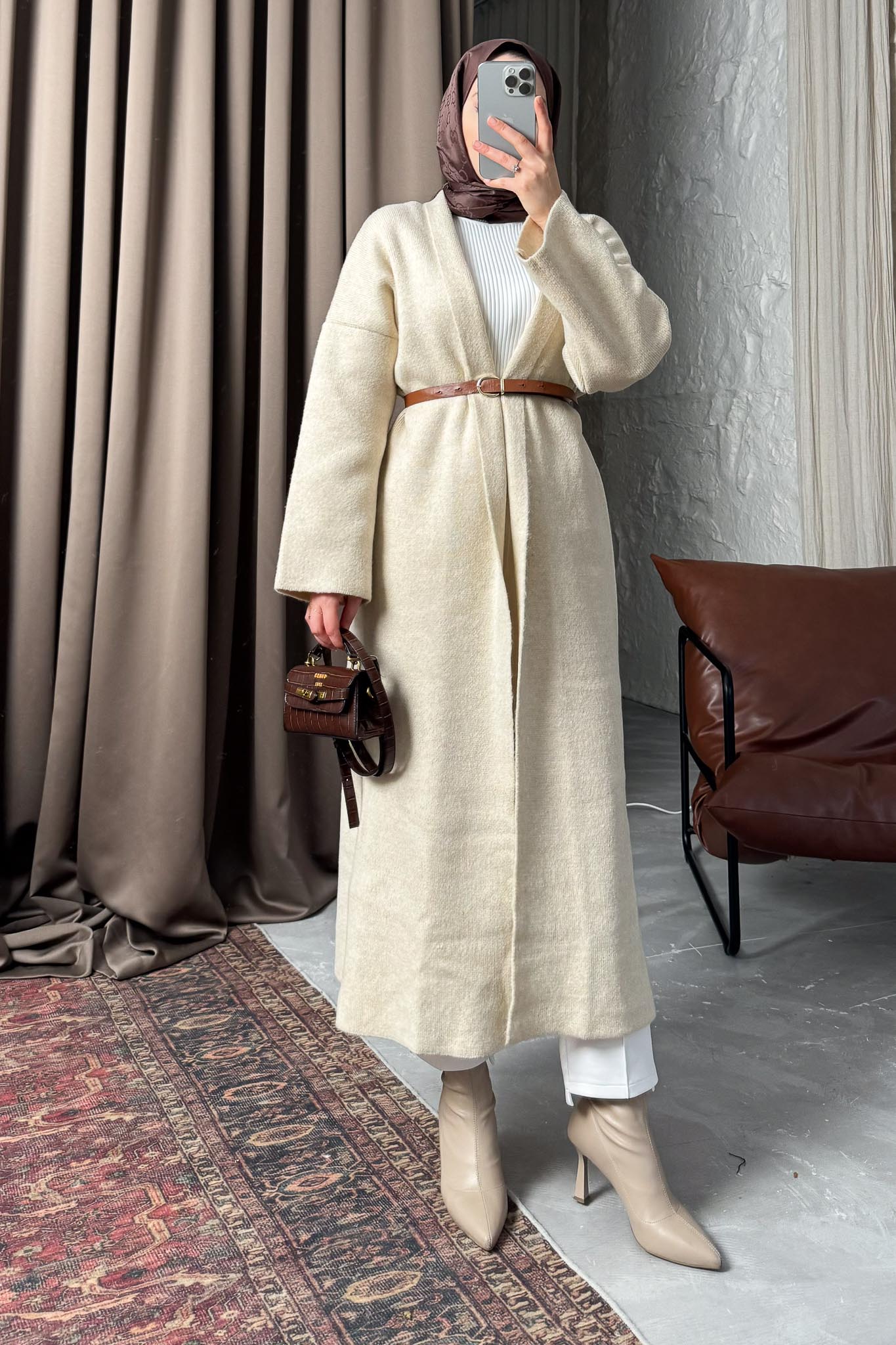 Alyans Triko Hırka Kap Taş