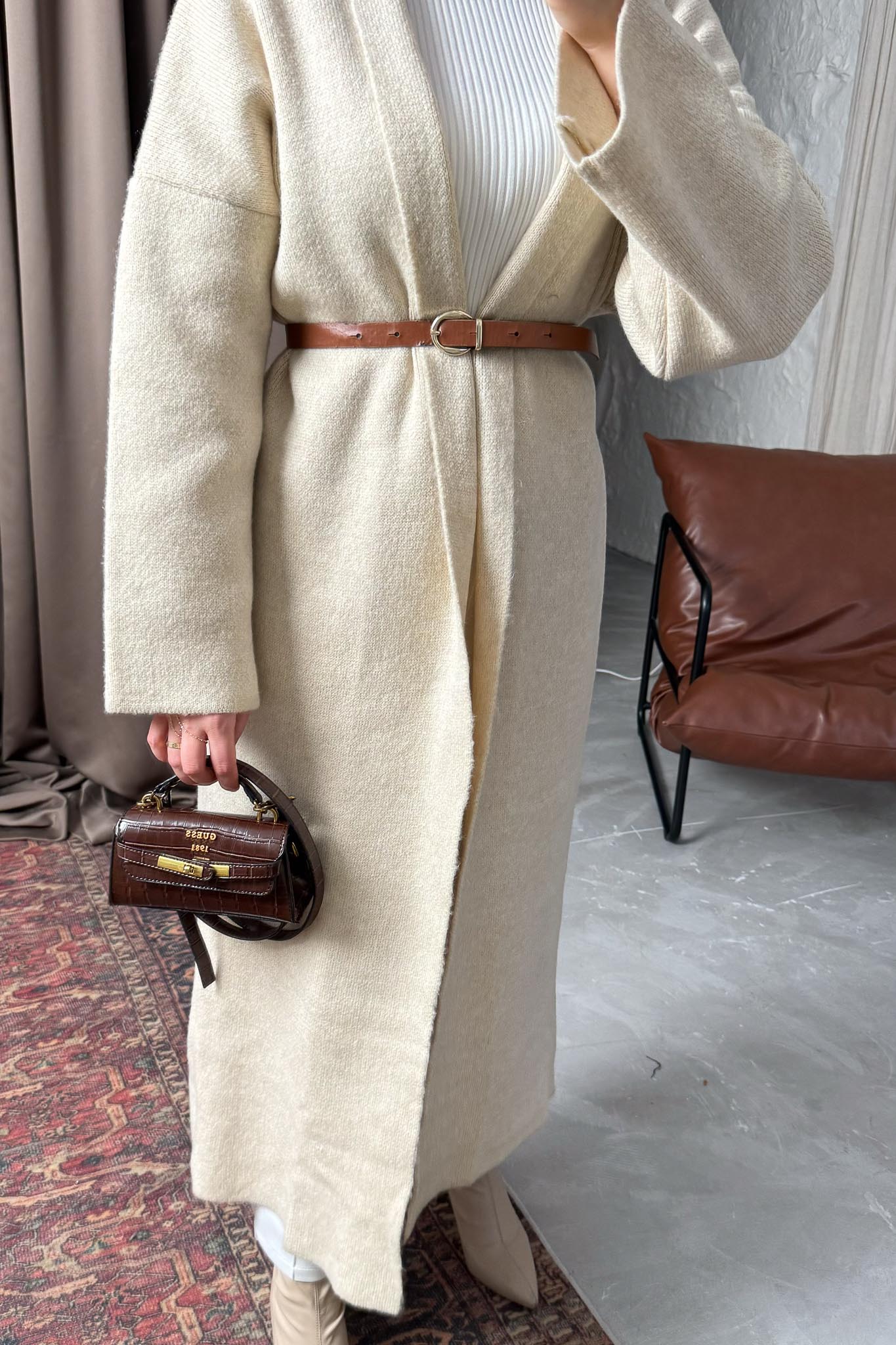 Alyans Triko Hırka Kap Taş