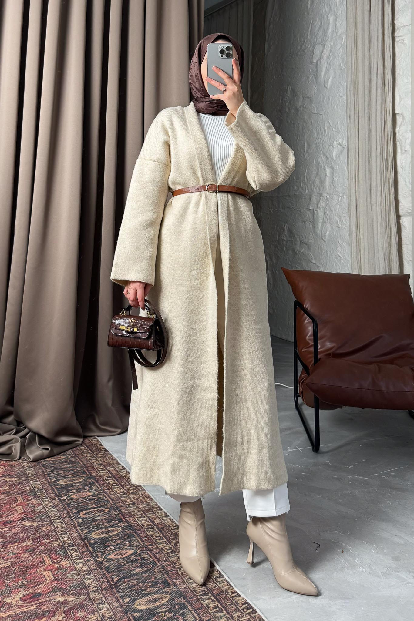 Alyans Triko Hırka Kap Taş