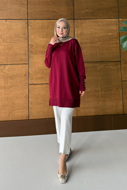 Lens Merserize Tunik Bordo