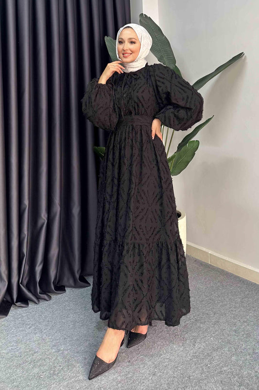Rose Elbise Siyah
