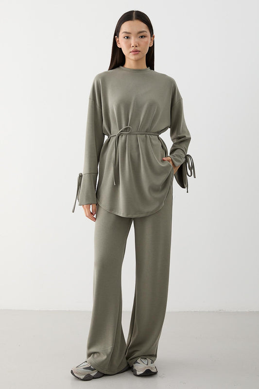 Vintage Basic Takım Su Yeşili