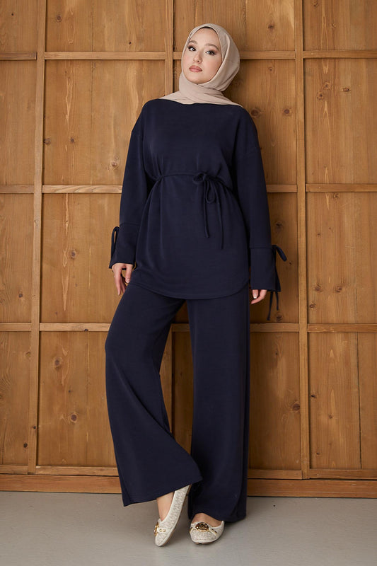 Vintage Basic Takım Lacivert