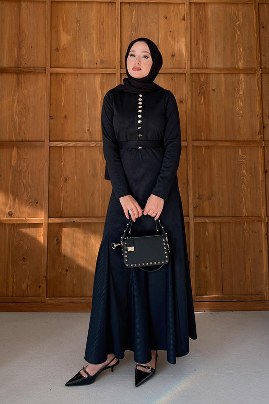 Sedef Elbise Siyah